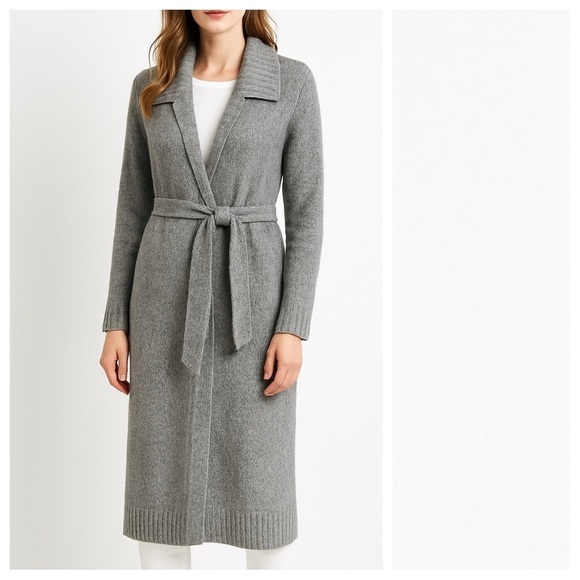 Express Sweaters - Express Grey long Cardigan